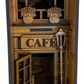 Café Book Nook Kit DIY Wooden Bookend Bookshelf Insert French Country
