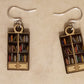 Bookcase Earrings, Book Lover Bookshelf Gift Hypoallergenic Pure Sterling Silver